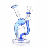 CHILL GLASS | BLUE | RECYCLER | WATER PIPE